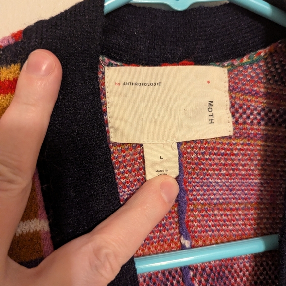 Anthropologie x Moth Williston Plaid Cardigan - Picture 7 of 9